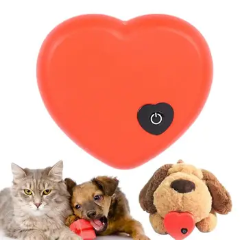 Успокояваща играчка за ударите на сърцето домашен любимец, играчка за обучение на поведение кученце, играчка за сън, Успокояващ ритъм, Тревожно помощ, Улесняваща безпокойство, Куче, кукла за интерактивни игри