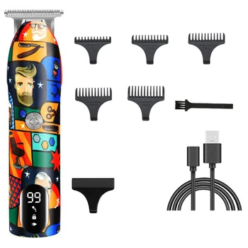Фризьорски салон Машина за подстригване на коса, Битова Машина за подстригване на коса, Акумулаторна Електрическа Машина за рязане на Графити, Машинка за оформяне на брада, Самобръсначка
