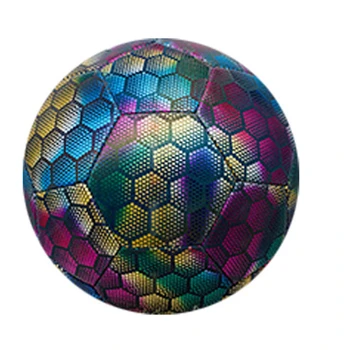Футболна топка, светещи в нощта, 1 бр., отразяваща топка за футболни тренировки на закрито/на открито