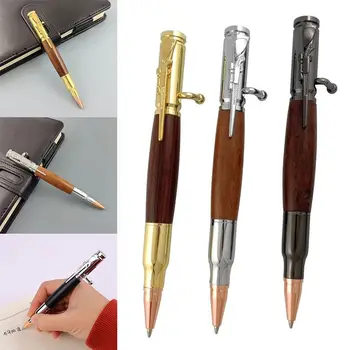 Химикалка химикалка с черно мастило 1,0 мм, висококачествена метална химикалка за подпис на инструмент за писане, гел писалка за училището офис