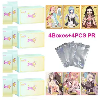 Цена на едро 4 кутии Senpai Goddess Heaven 3 Waifu Card CCG ACG TCG Бански Бикини Booster Box Играчки Doujin И Подаръци За Хоби
