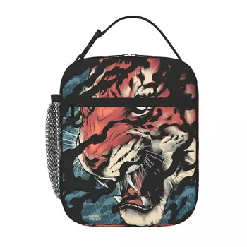 Чанта за обяд с татуировка на японския тигър Tora, чанта за пикник, чанти за обяд, термосумка-хладилник, Термосумка-хладилник