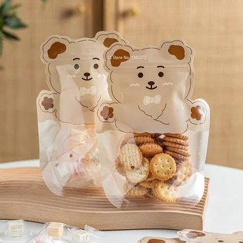 Чантата за опаковане на бисквити, сладко мультяшная сладкиши, малка чанта за бонбони джоб, чанта за закуски с цип, опаковане луксозни кутии, Кавайная опаковка