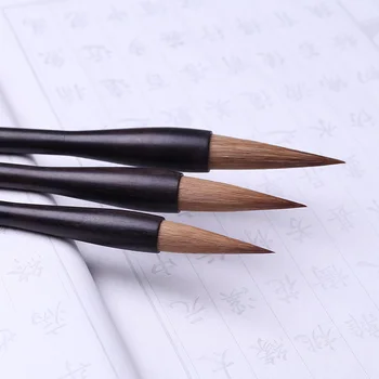 Четка за писане на китайската калиграфия, Комплект писалки с мастило, четка за калиграфия от косата, Галене, четка за рисуване, акварел Tinta Китай Landscape