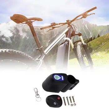 Чувствителен заключване аларма ABS Чувствителен заключване на велосипед аларма Полезен дистанционно управление на велосипед вибрационна аларма за МТБ наем път