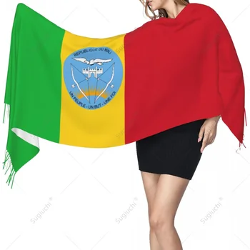 Шал с Емблемата на Мали, Флаг, Топли Шалове от Pashmina, Шал, Хиджаб, Пролет-Зима, Многофункционална Унисекс